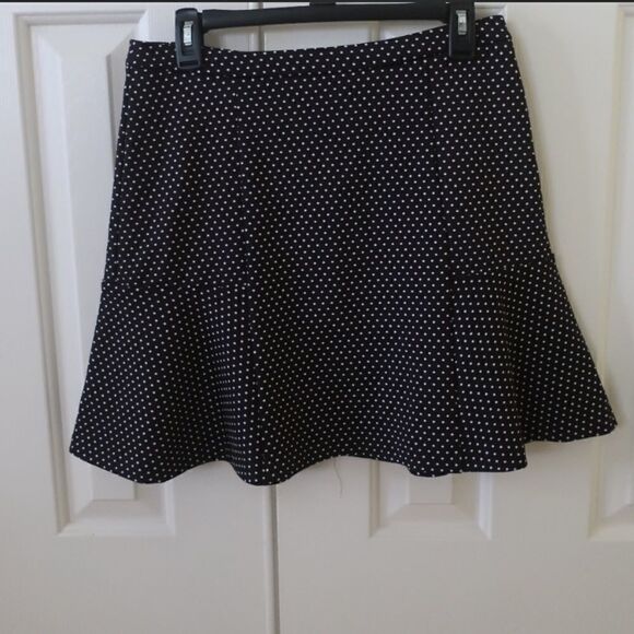 LIKE NEW WOMEN’S MICHAEL KORS POLKA DOT SKATER SKIRT SIZE 2 - Picture 5 of 6